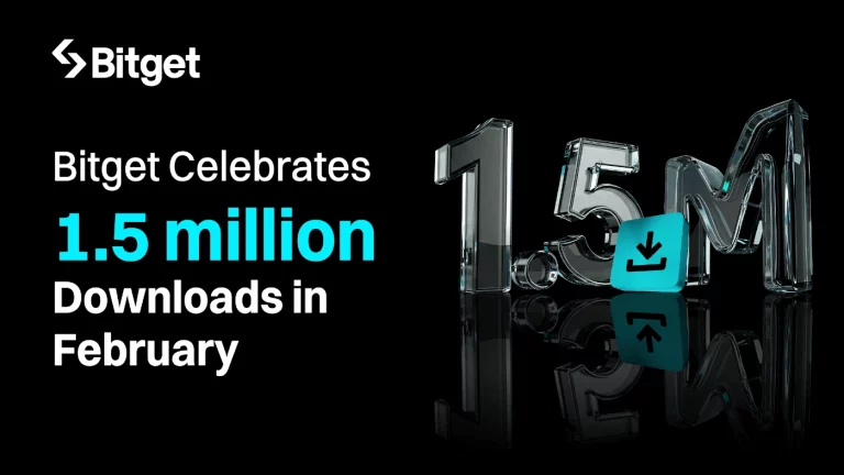 Bitget Celebrates 1.5 million Downloads in February