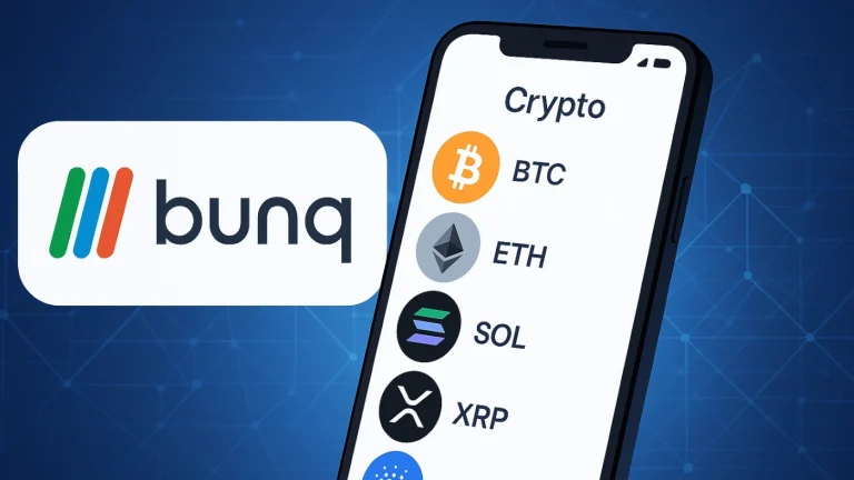 Dutch neobank Bunq brings 300+ coins to your banking app