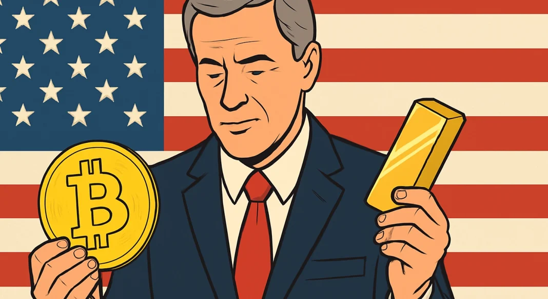 Americans would dump some gold, and buy Bitcoin