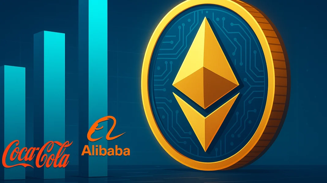 Ethereum outshines Coca-Cola and Alibaba after a jump in market cap
