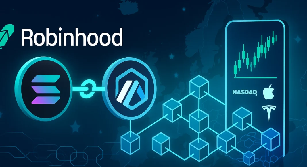 Robinhood + Solana + Arbitrum = US stocks for Europe, but on the blockchain