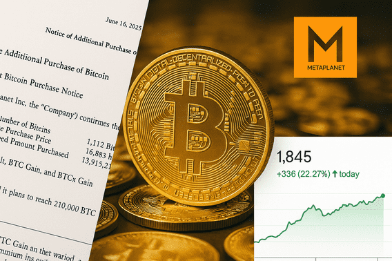 Metaplanet Bitcoin Holdings Cross 10,000 BTC, Beating Coinbase After $117M Purchase