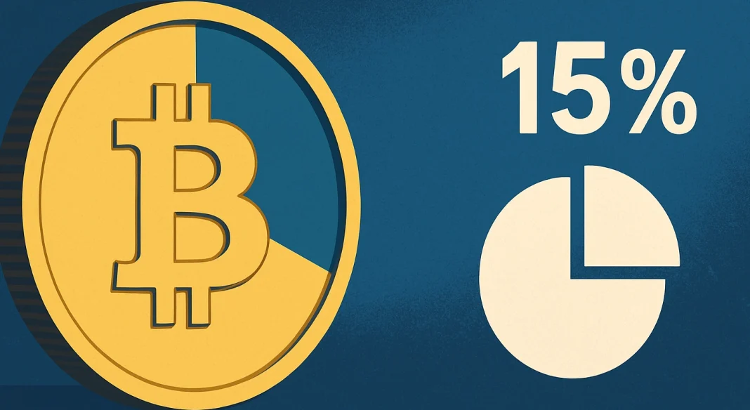 The best portfolio allocation for Bitcoin is 15%?