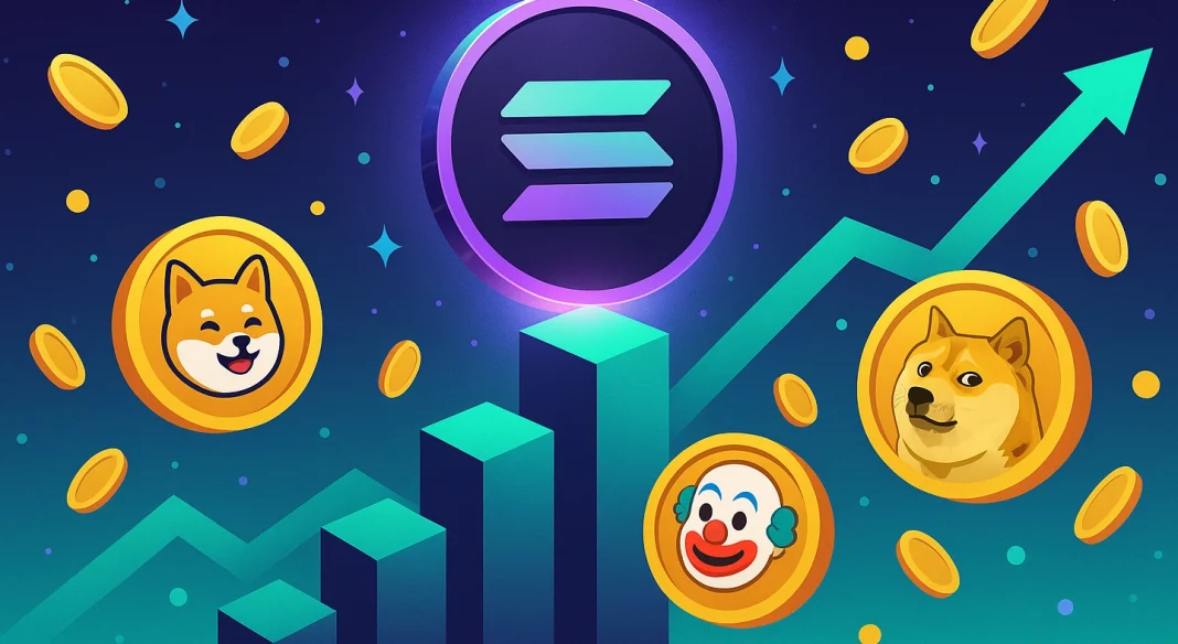 Solana up, memecoins up too