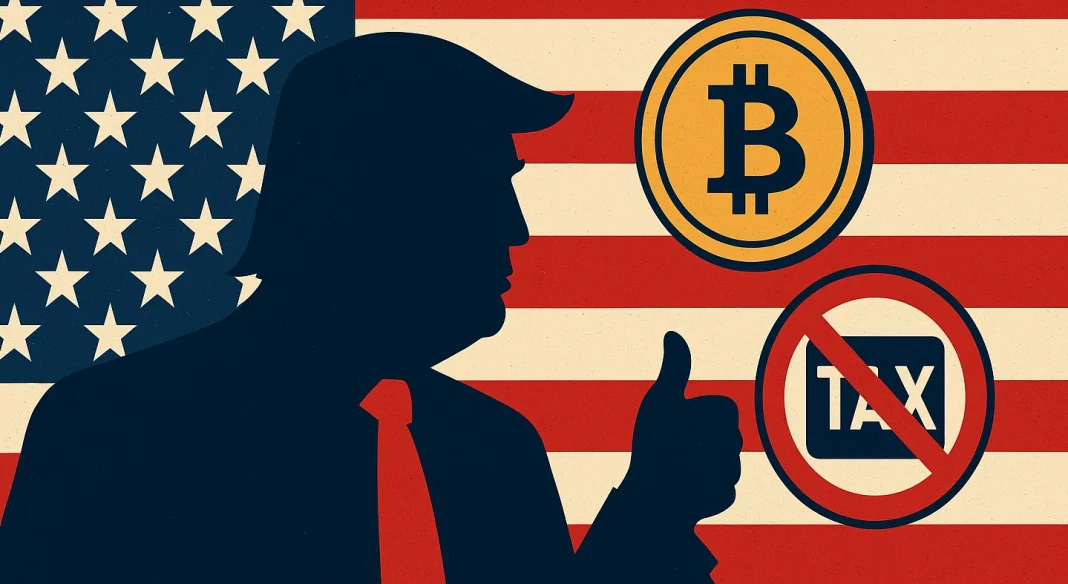 Trump backs crypto tax exemption