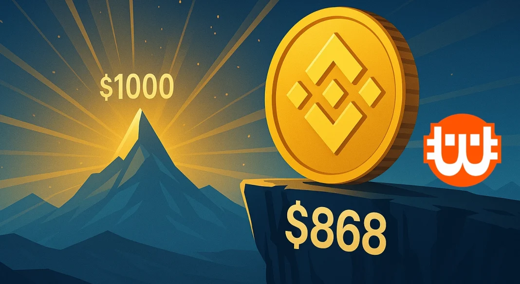 New BNB ATH at $868, but when $1,000?