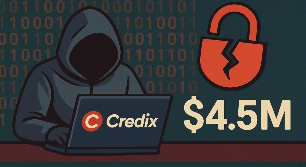CrediX hacked, $4.5M is gone