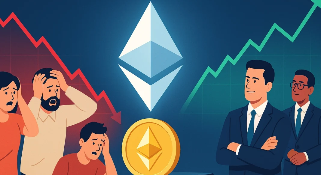 Retail panic meets institutional calm, welcome to Ethereum