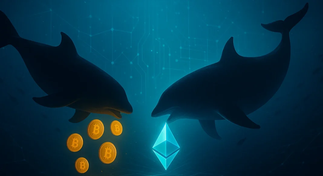 Selling Bitcoin for buying Ethereum? What are whales doing?