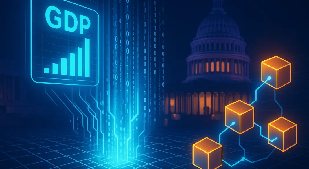 US Government takes an U-turn, GDP data hits the blockchain
