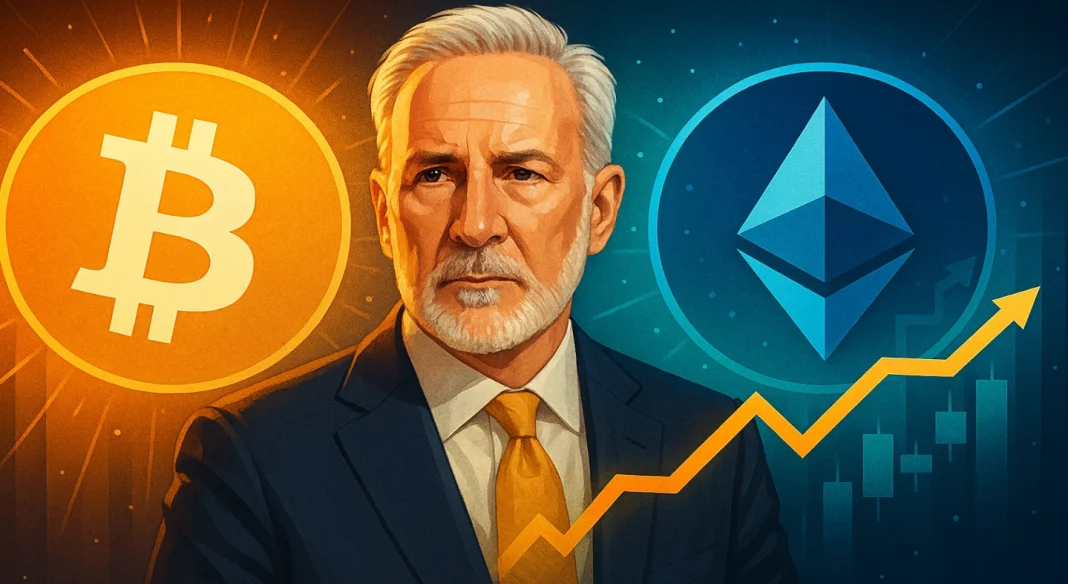 What is Peter Schiff’s take in the Bitcoin vs Ethereum debate?