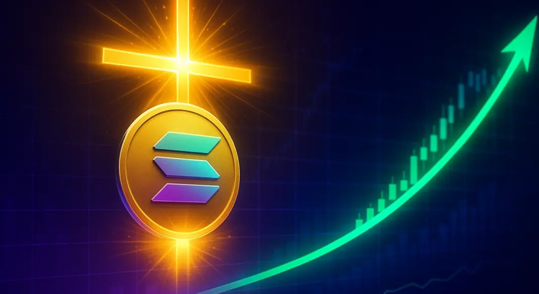 Prepare for glory? A golden cross just appered on the Solana chart
