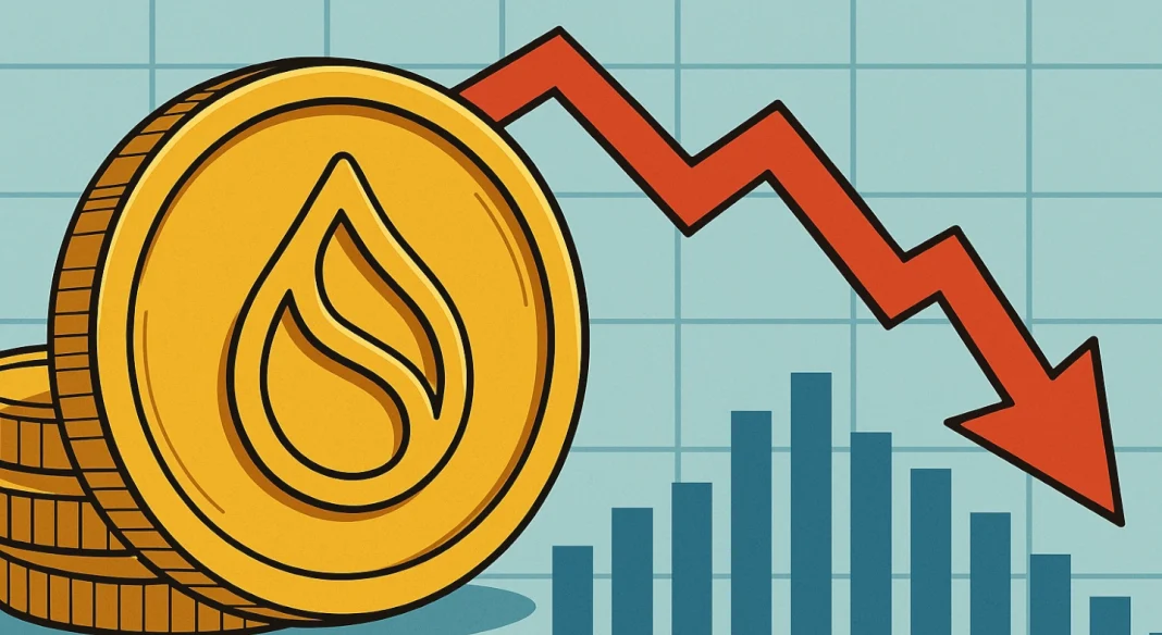 SUI’s volume grows but price dips