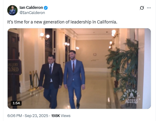 Ian Calderon Governor Campaign Video. Source: X