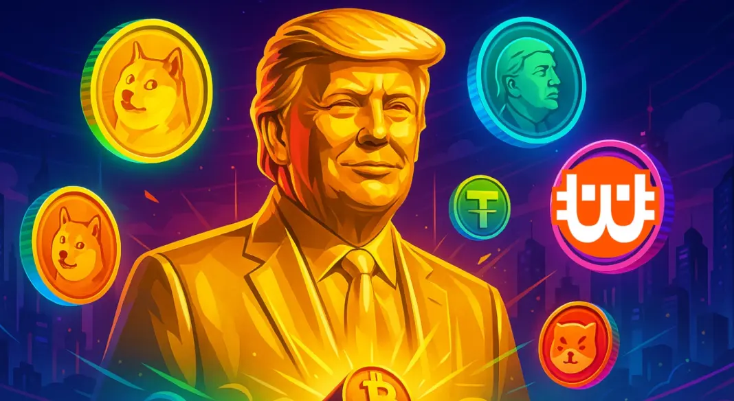 Golden statues and memecoins, all thanks to Trump