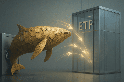Decisive Shift Whales Dump Self-Custody as Bitcoin ETFs Pull In Billions