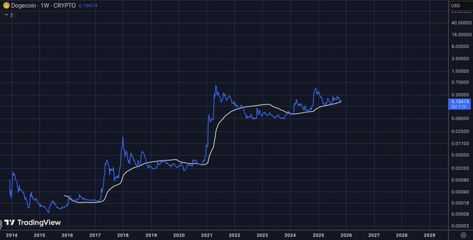Dogecoin Weekly vs 2-Year MA. Source: TradingView, @_CryptoSurf