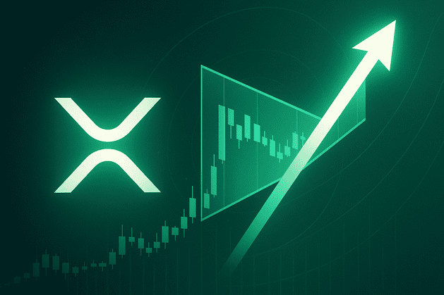 XRP prints a textbook bull flag; a confirmed break would imply ~81% upside toward ~$4.44