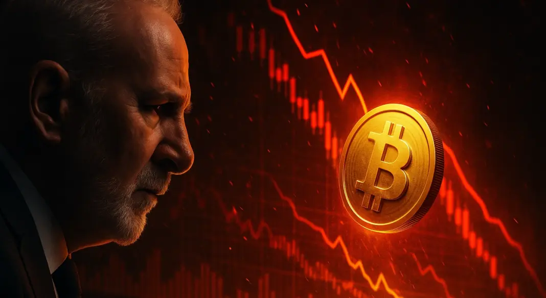 Peter Schiff forecasts Bitcoin crash to $75,000