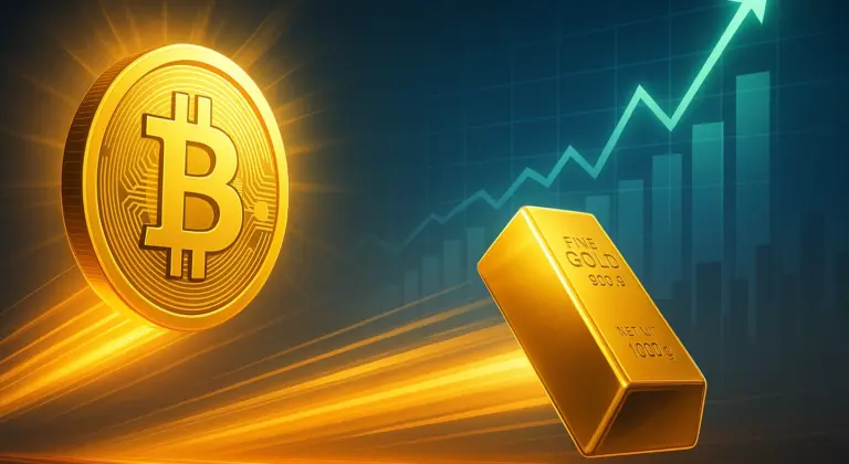 Bitcoin and gold race to record highs