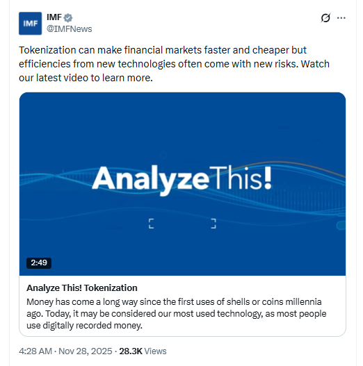 Tokenized Markets Explainer. Source: IMF