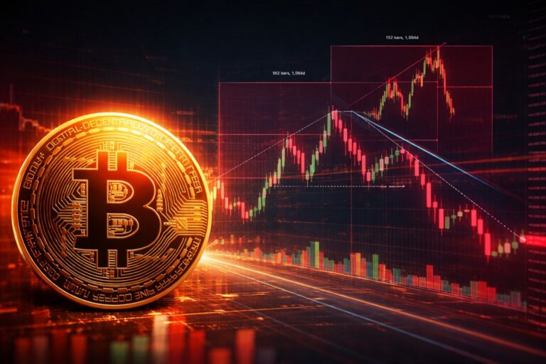 Bitcoin Downtrend Deepens as Head and Shoulders Forms While 4 Year Cycle Chart Flags Reset Phase