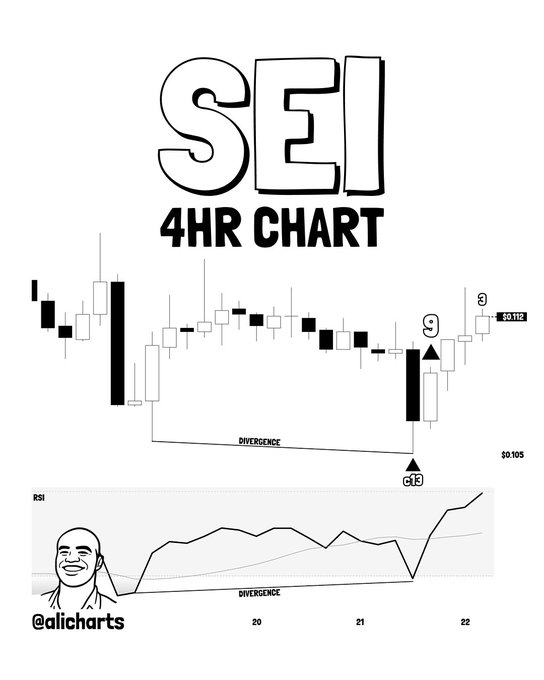 SEI USDT 4-Hour Chart. Source: TradingView / Ali Charts