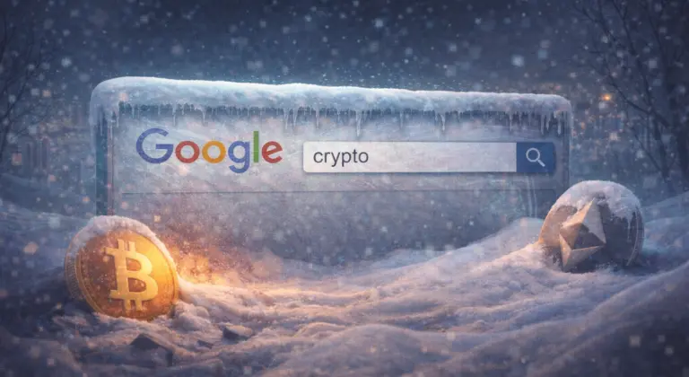 The next crypto winter is coming? Crypto Google searches crash to 1-year low