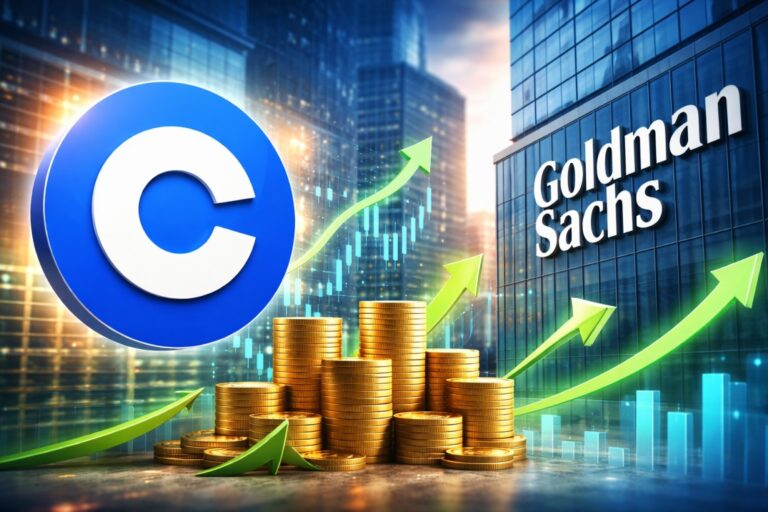 Coinbase Pops 8% After Goldman Sachs Buy Call