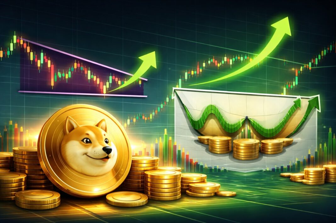 Dogecoin Eyes $0.186 as Bullish Flag Meets Inverse Head and Shoulders