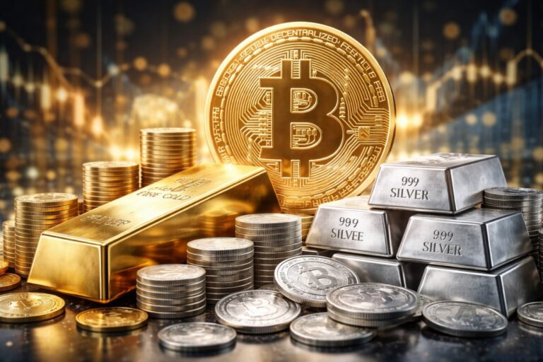Gold and Silver Take Back the Top Market Cap Spots as Bitcoin Holds Eighth