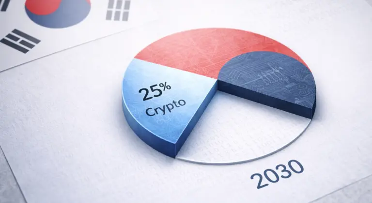 South Korea Crypto Budget Allocation Targets 25% by 2030