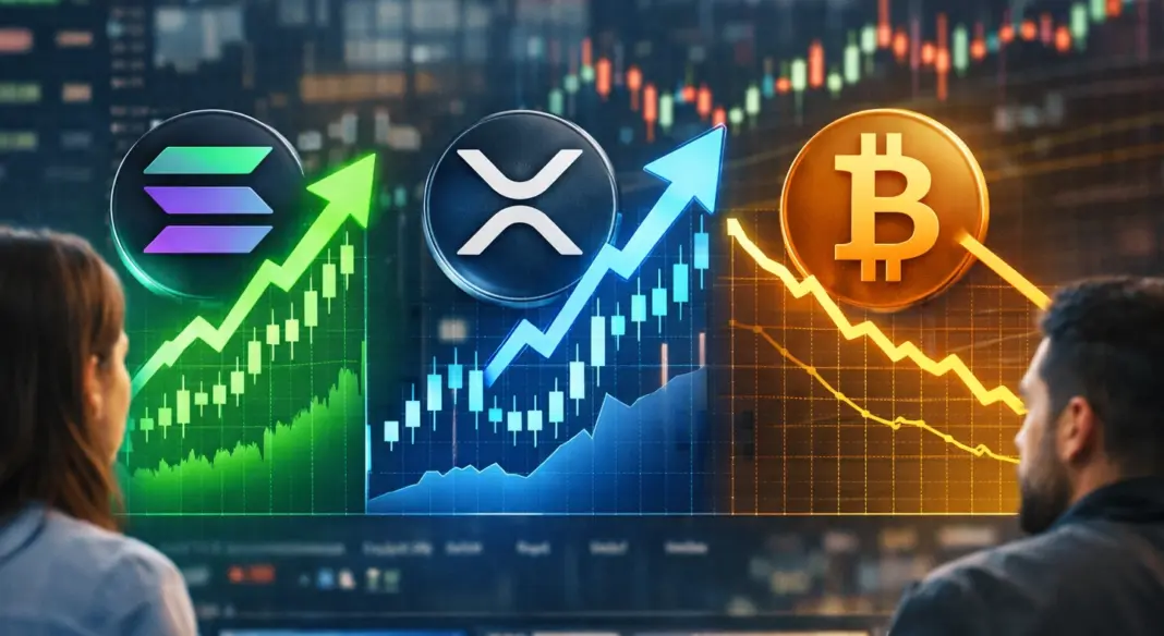 Solana and XRP spot ETFs pull in meaningful inflows while Bitcoin sees institutional downsizing