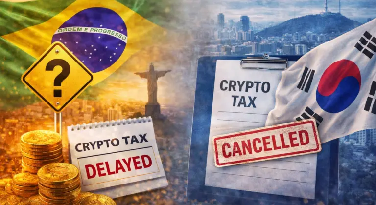 Brazil pauses a crypto tax overhaul while South Korea tries to kill its own