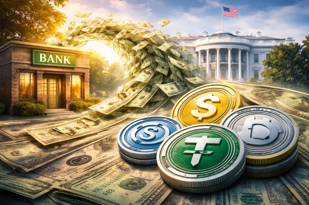 Banks Reject White House Stablecoin Yield View as Deposit Risk Debate Grows